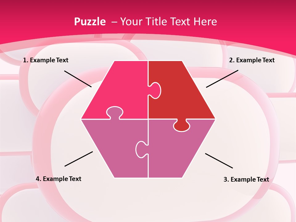 A Group Of Speech Bubbles On A Pink Background PowerPoint Template