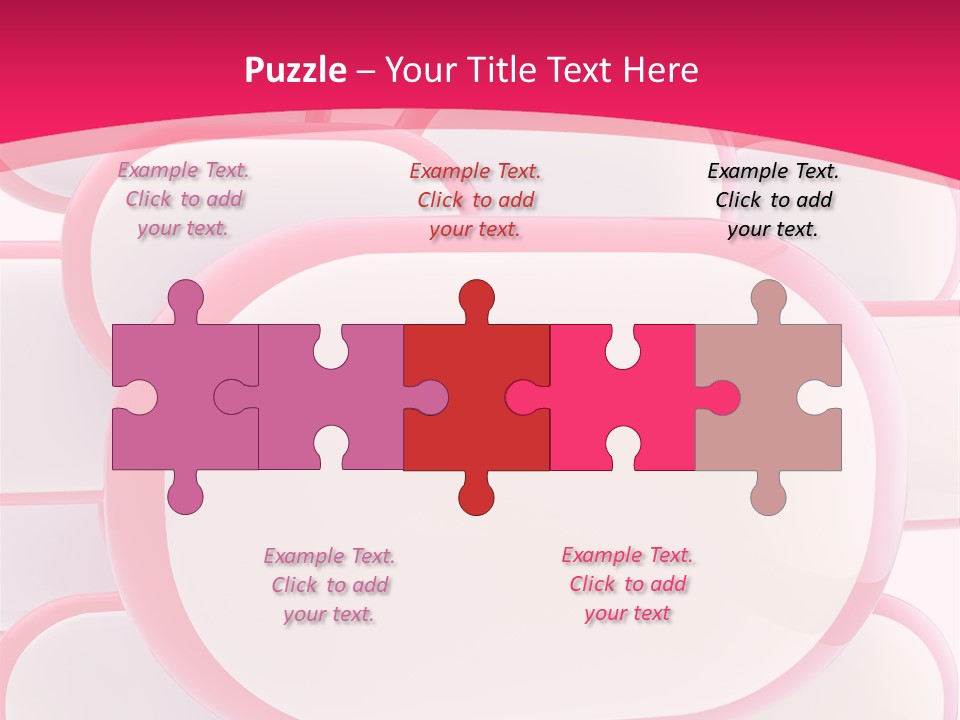 A Group Of Speech Bubbles On A Pink Background PowerPoint Template