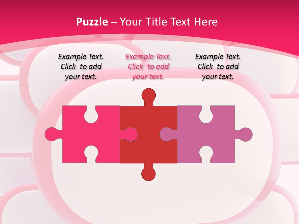 A Group Of Speech Bubbles On A Pink Background PowerPoint Template