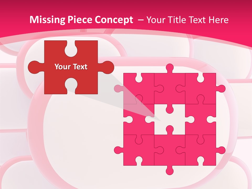 A Group Of Speech Bubbles On A Pink Background PowerPoint Template