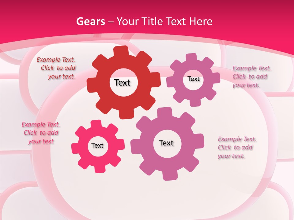 A Group Of Speech Bubbles On A Pink Background PowerPoint Template
