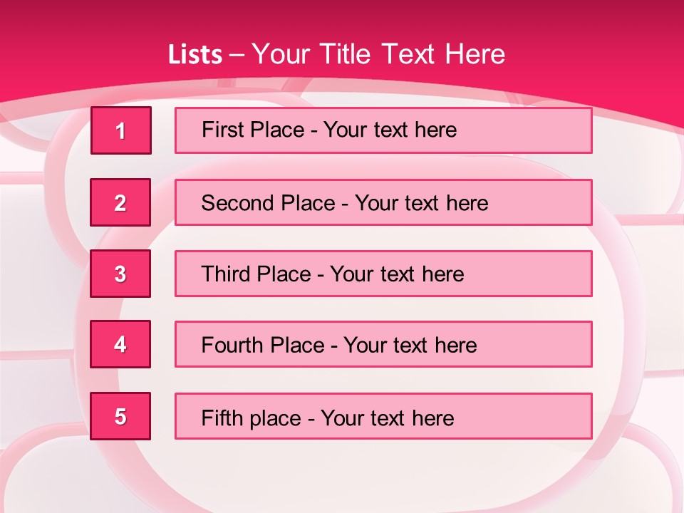 A Group Of Speech Bubbles On A Pink Background PowerPoint Template