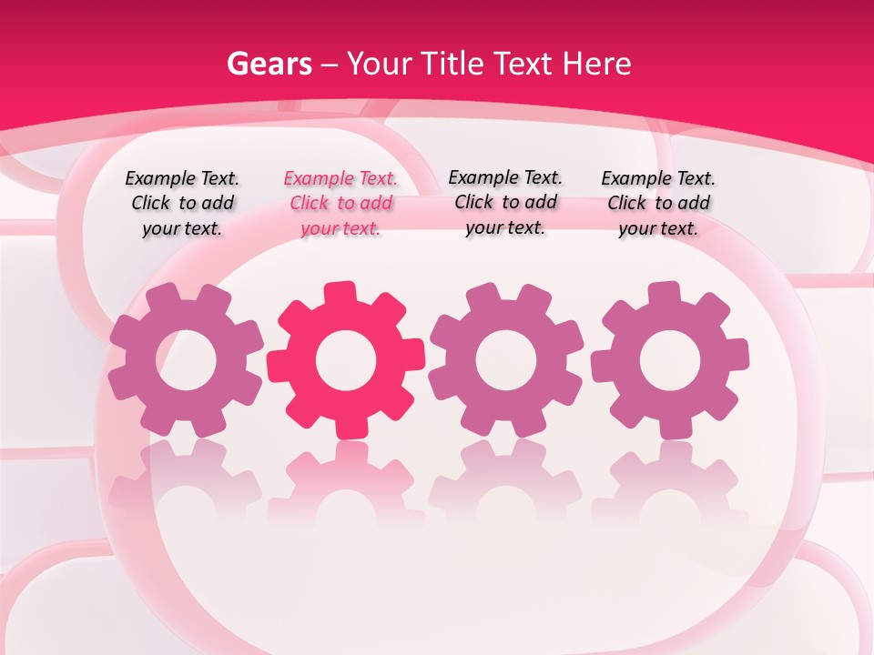 A Group Of Speech Bubbles On A Pink Background PowerPoint Template