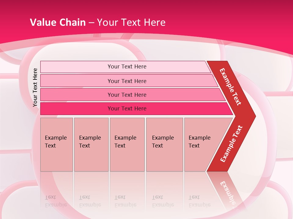 A Group Of Speech Bubbles On A Pink Background PowerPoint Template