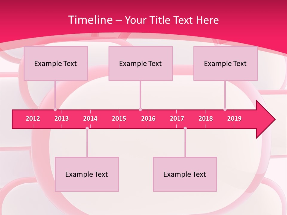 A Group Of Speech Bubbles On A Pink Background PowerPoint Template