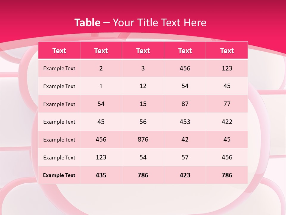 A Group Of Speech Bubbles On A Pink Background PowerPoint Template