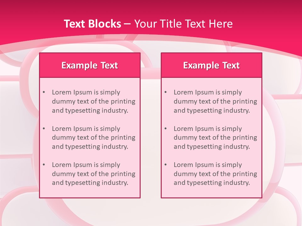 A Group Of Speech Bubbles On A Pink Background PowerPoint Template