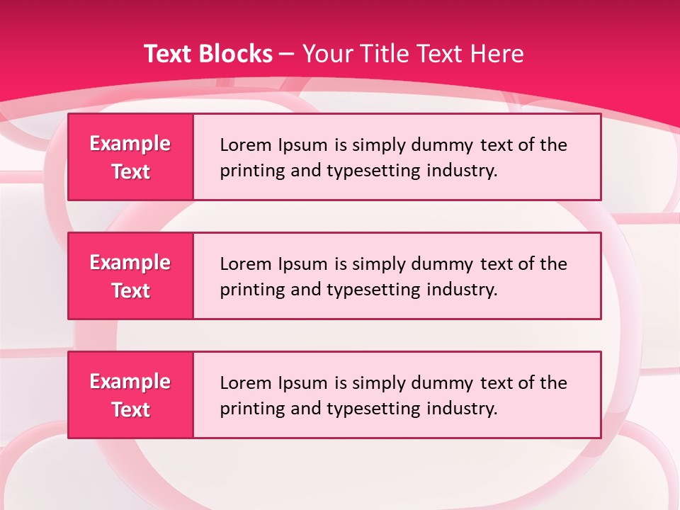 A Group Of Speech Bubbles On A Pink Background PowerPoint Template