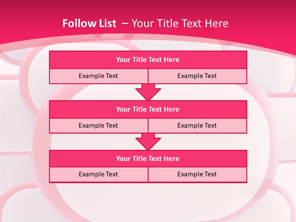 A Group Of Speech Bubbles On A Pink Background PowerPoint Template