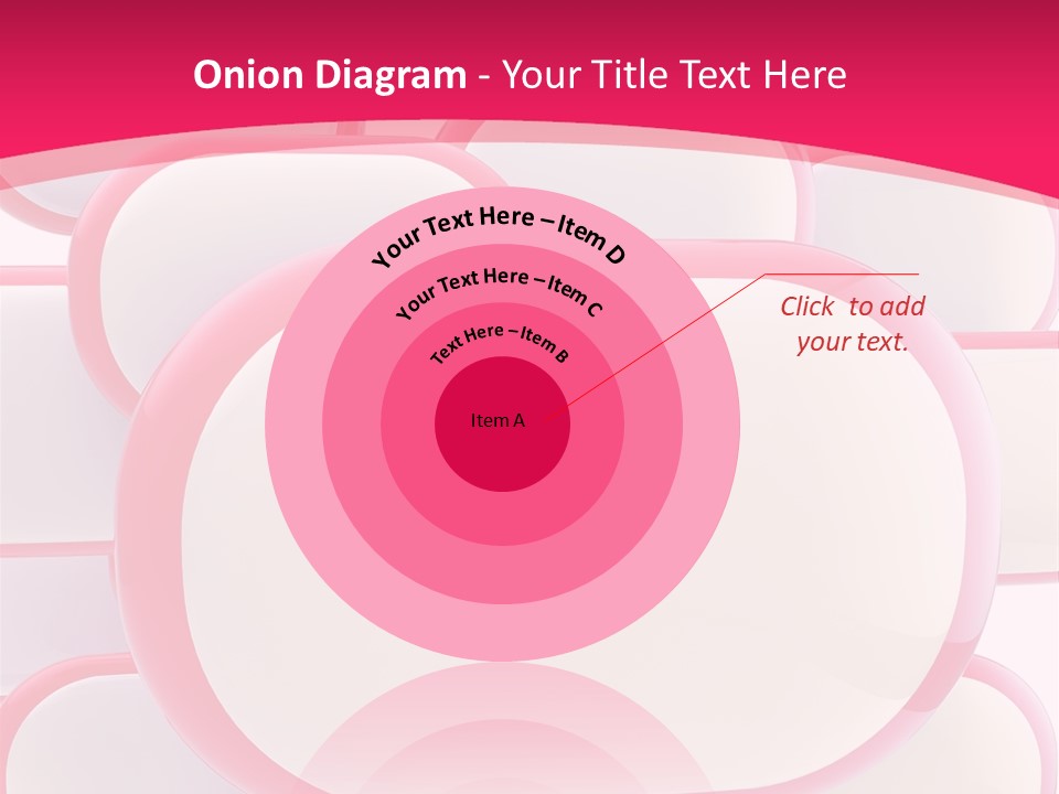 A Group Of Speech Bubbles On A Pink Background PowerPoint Template