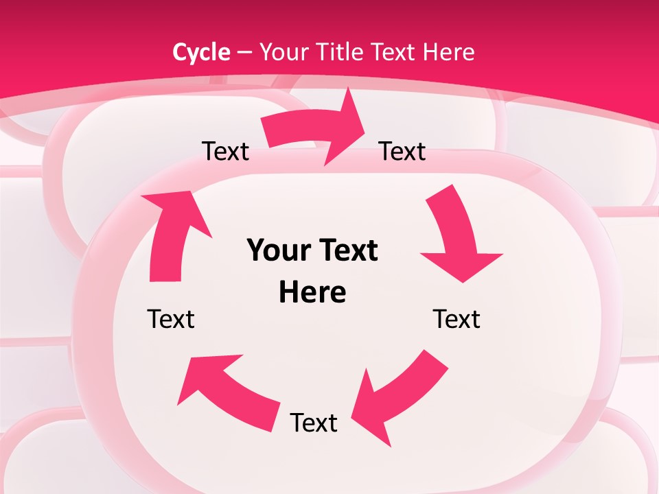A Group Of Speech Bubbles On A Pink Background PowerPoint Template