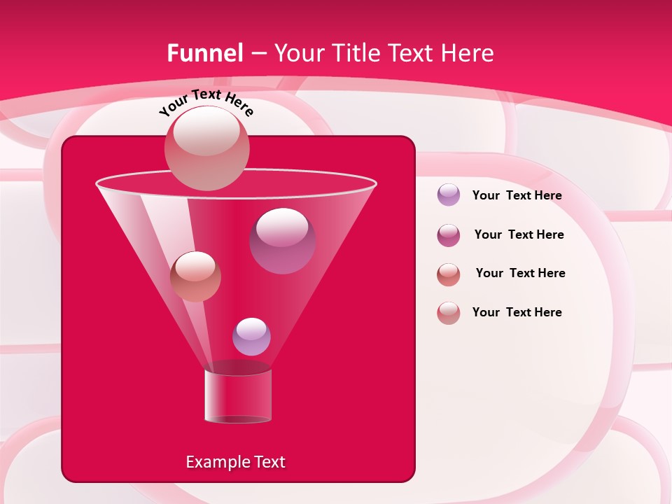 A Group Of Speech Bubbles On A Pink Background PowerPoint Template