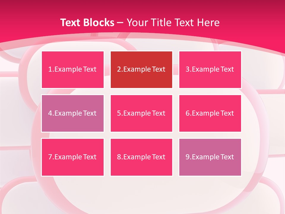 A Group Of Speech Bubbles On A Pink Background PowerPoint Template