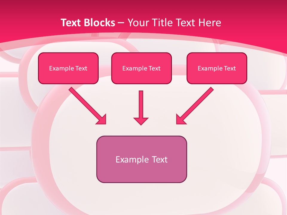 A Group Of Speech Bubbles On A Pink Background PowerPoint Template