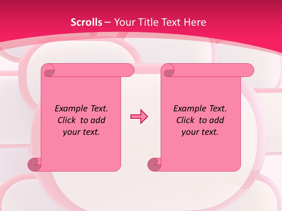 A Group Of Speech Bubbles On A Pink Background PowerPoint Template