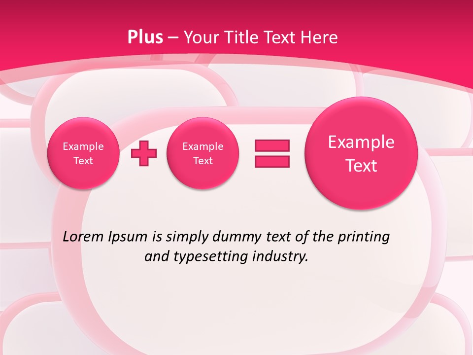 A Group Of Speech Bubbles On A Pink Background PowerPoint Template