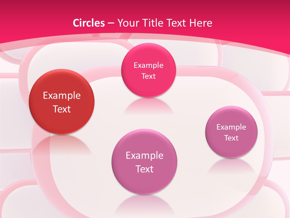 A Group Of Speech Bubbles On A Pink Background PowerPoint Template