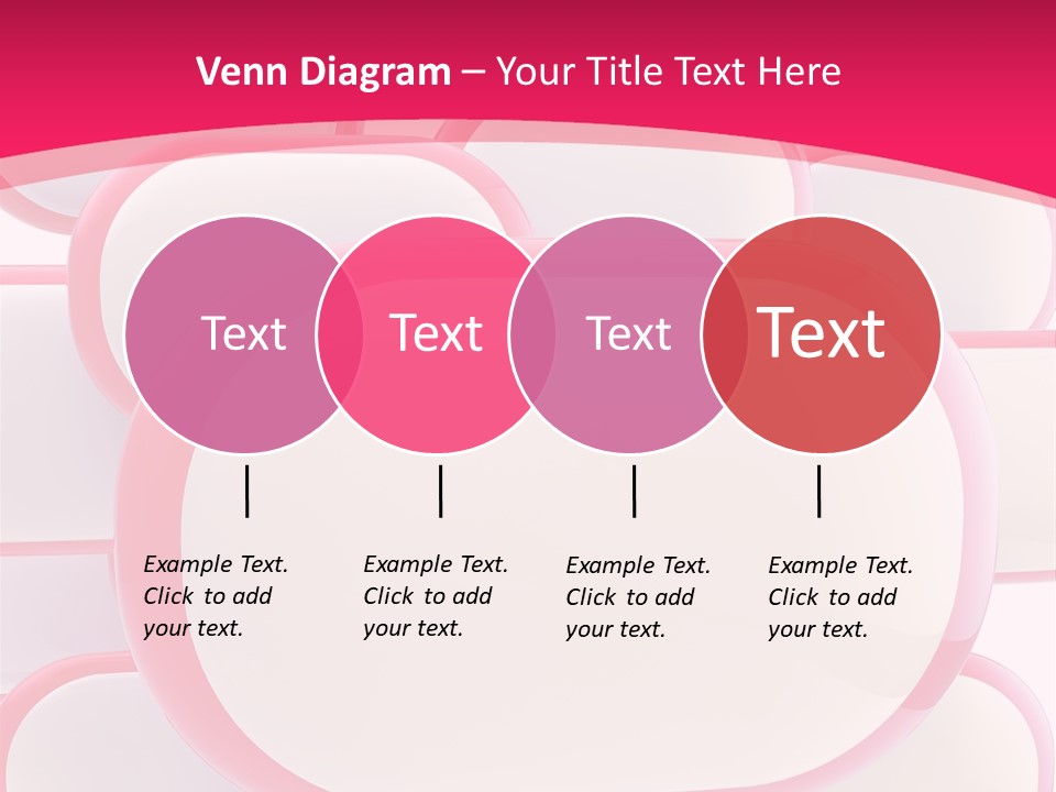 A Group Of Speech Bubbles On A Pink Background PowerPoint Template