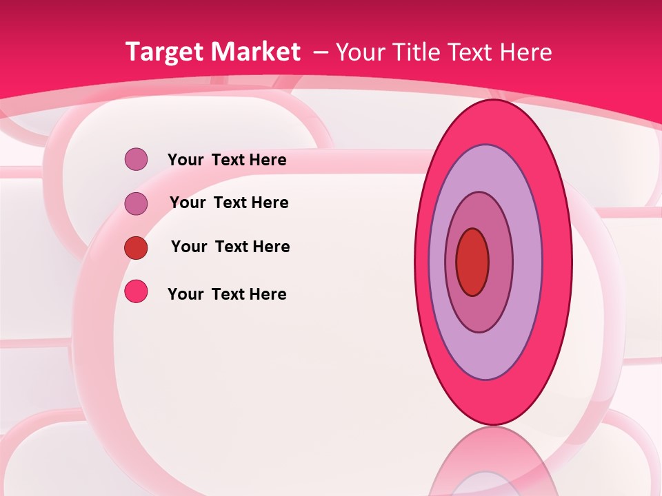 A Group Of Speech Bubbles On A Pink Background PowerPoint Template