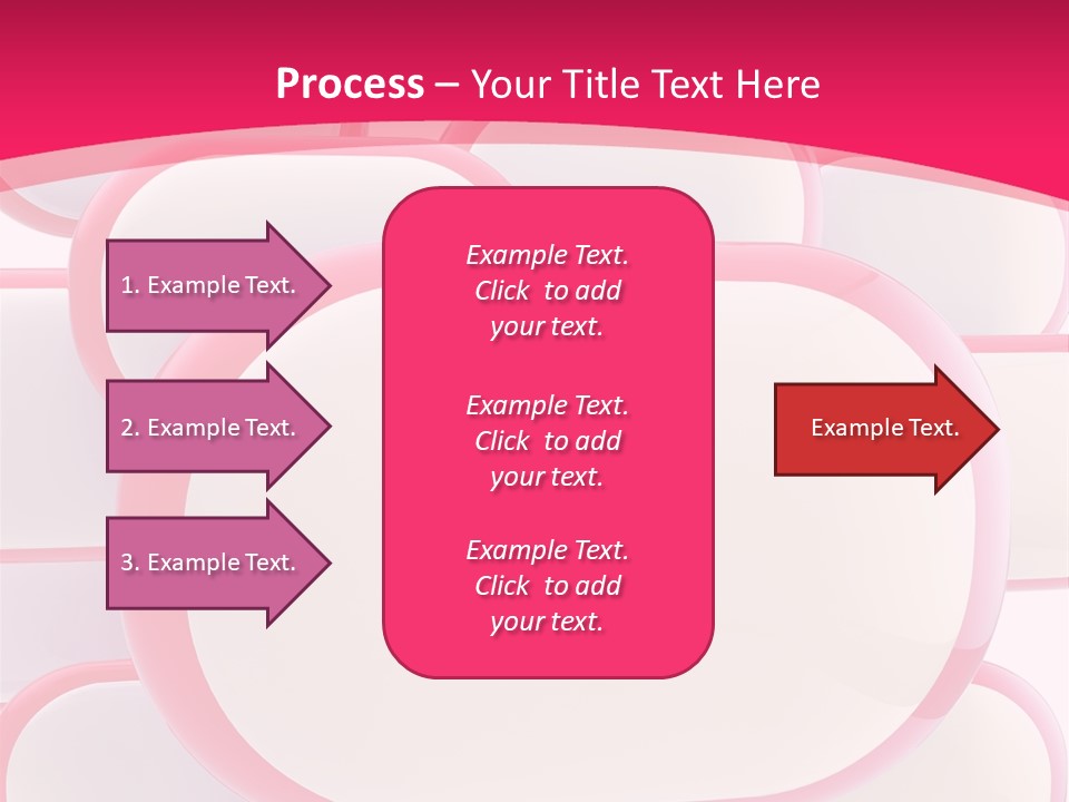 A Group Of Speech Bubbles On A Pink Background PowerPoint Template