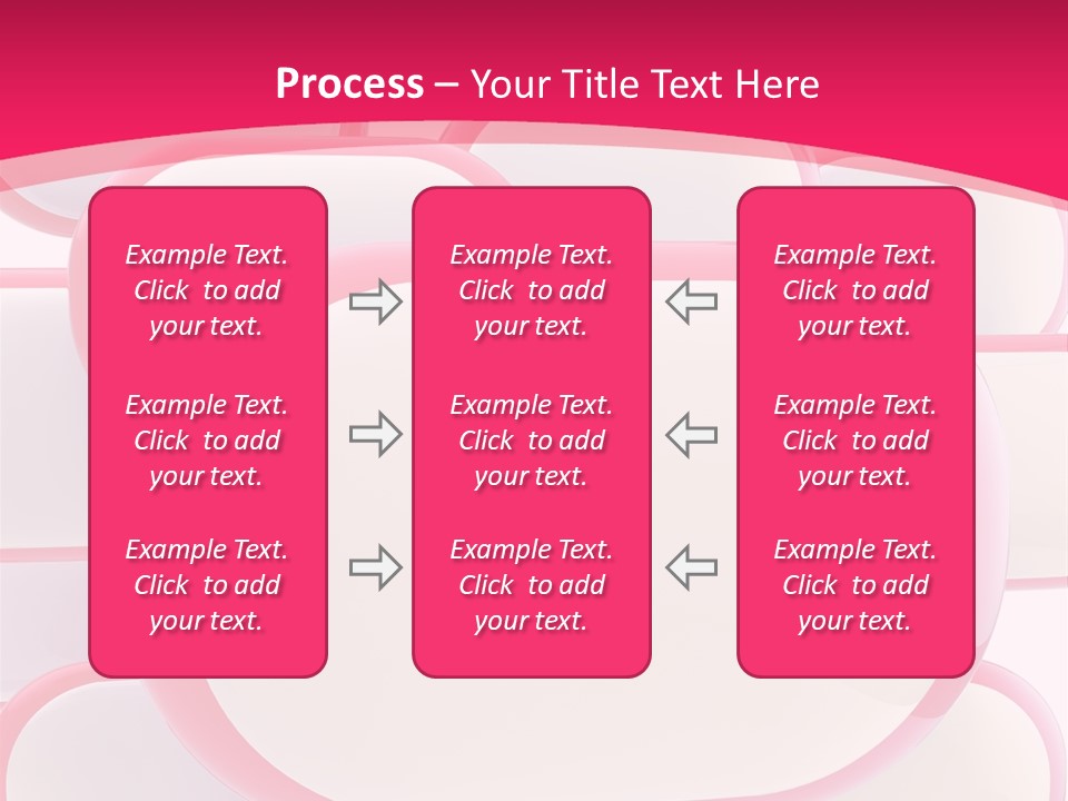 A Group Of Speech Bubbles On A Pink Background PowerPoint Template