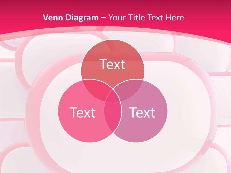 A Group Of Speech Bubbles On A Pink Background PowerPoint Template