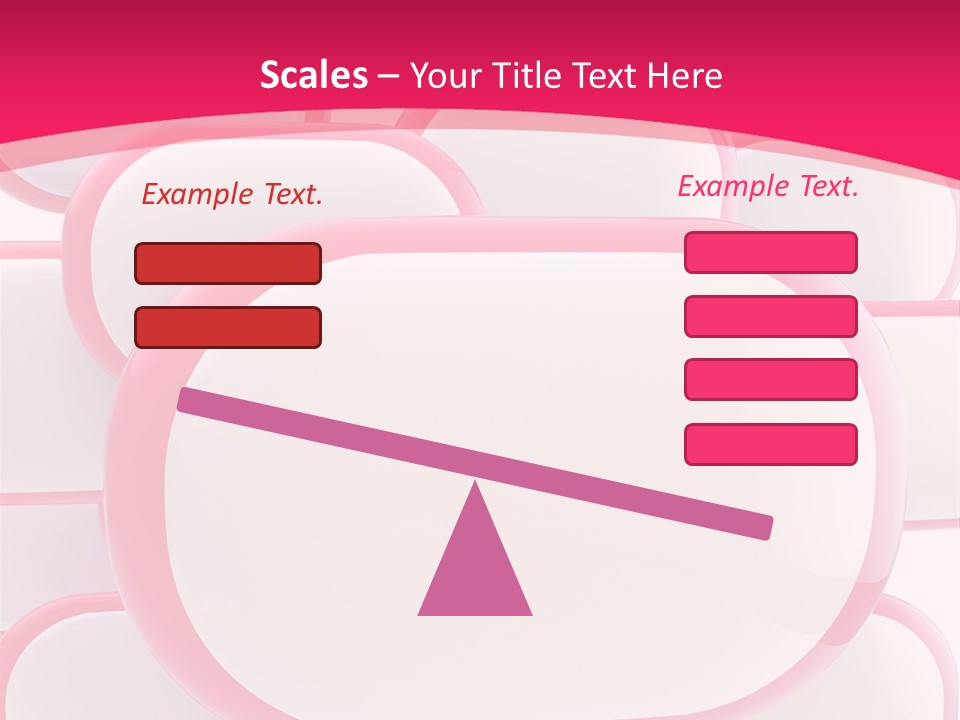 A Group Of Speech Bubbles On A Pink Background PowerPoint Template