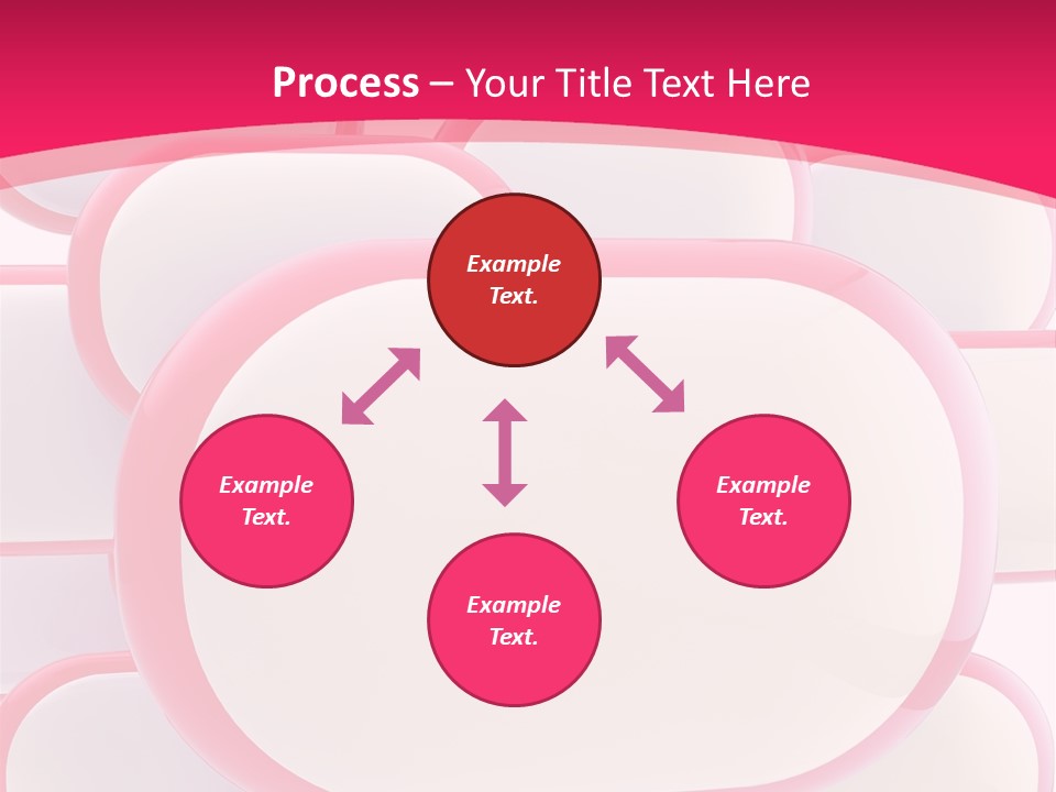 A Group Of Speech Bubbles On A Pink Background PowerPoint Template