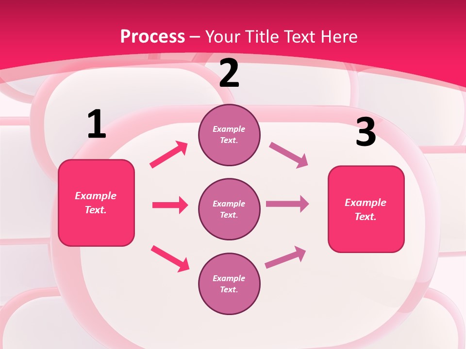 A Group Of Speech Bubbles On A Pink Background PowerPoint Template