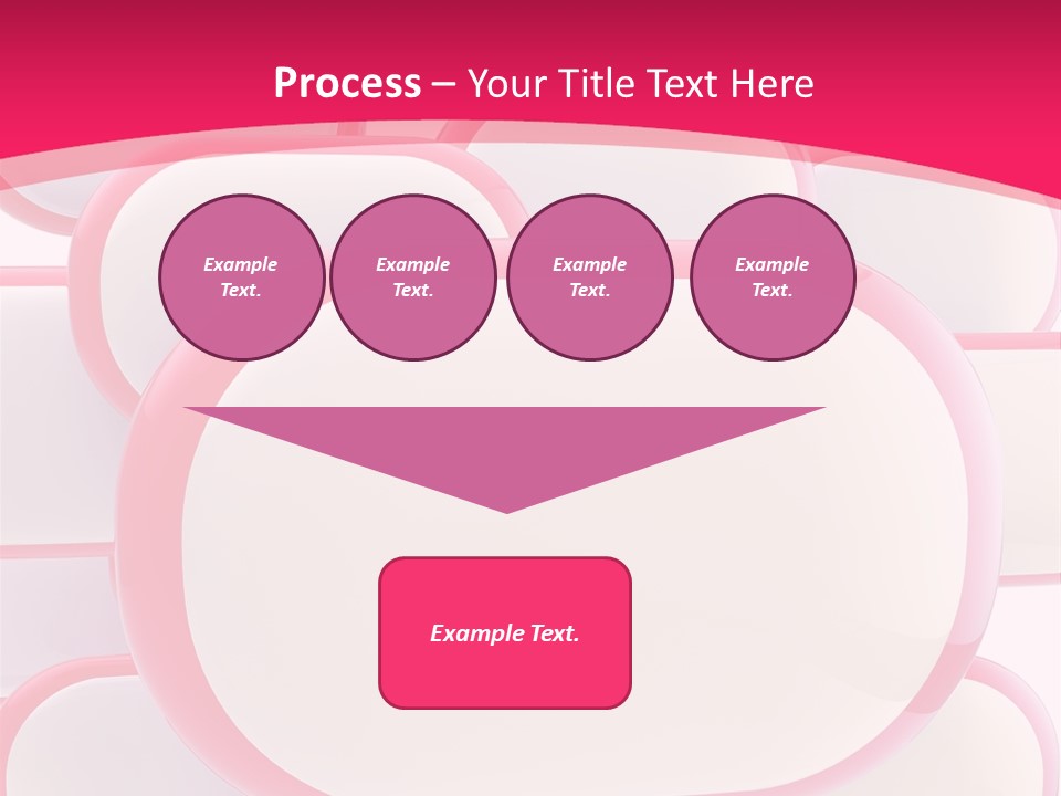 A Group Of Speech Bubbles On A Pink Background PowerPoint Template