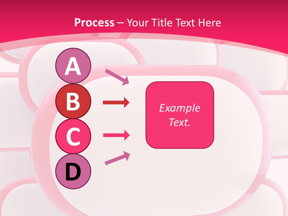 A Group Of Speech Bubbles On A Pink Background PowerPoint Template