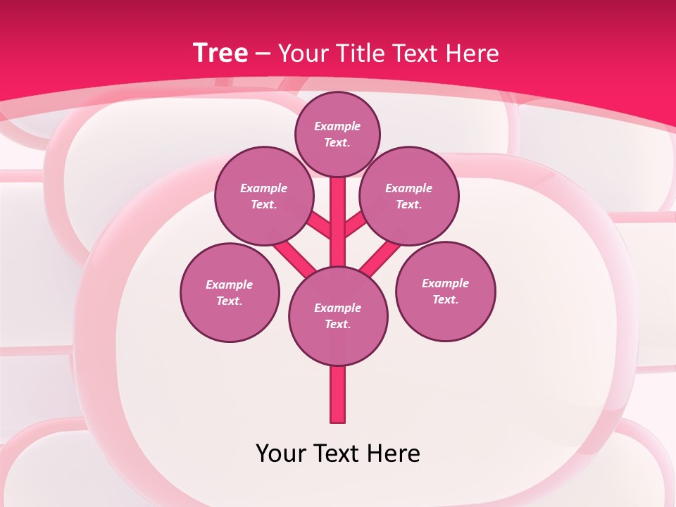 A Group Of Speech Bubbles On A Pink Background PowerPoint Template