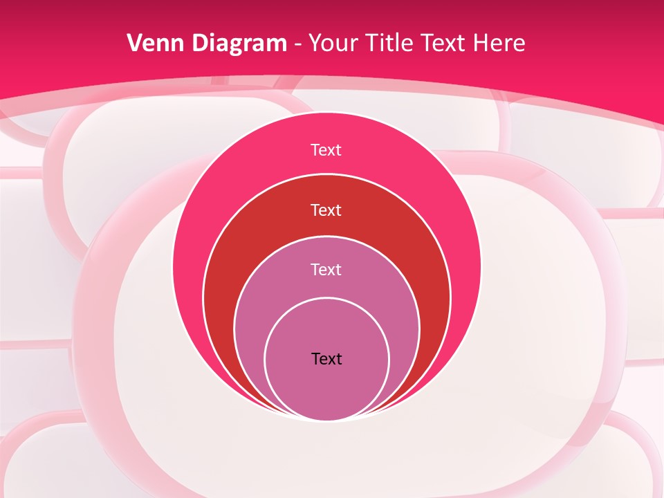 A Group Of Speech Bubbles On A Pink Background PowerPoint Template
