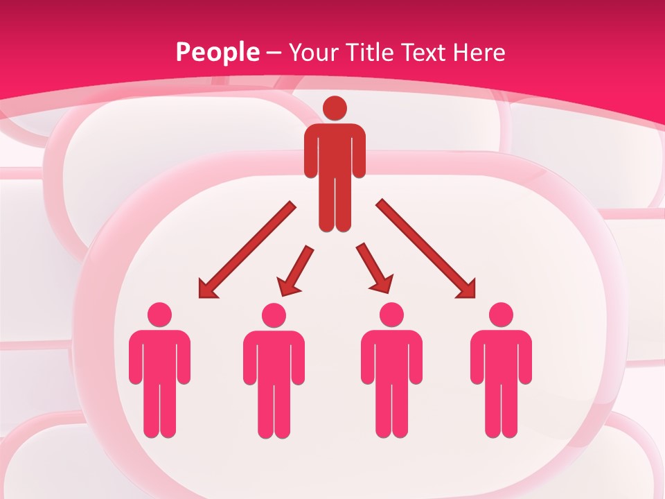A Group Of Speech Bubbles On A Pink Background PowerPoint Template