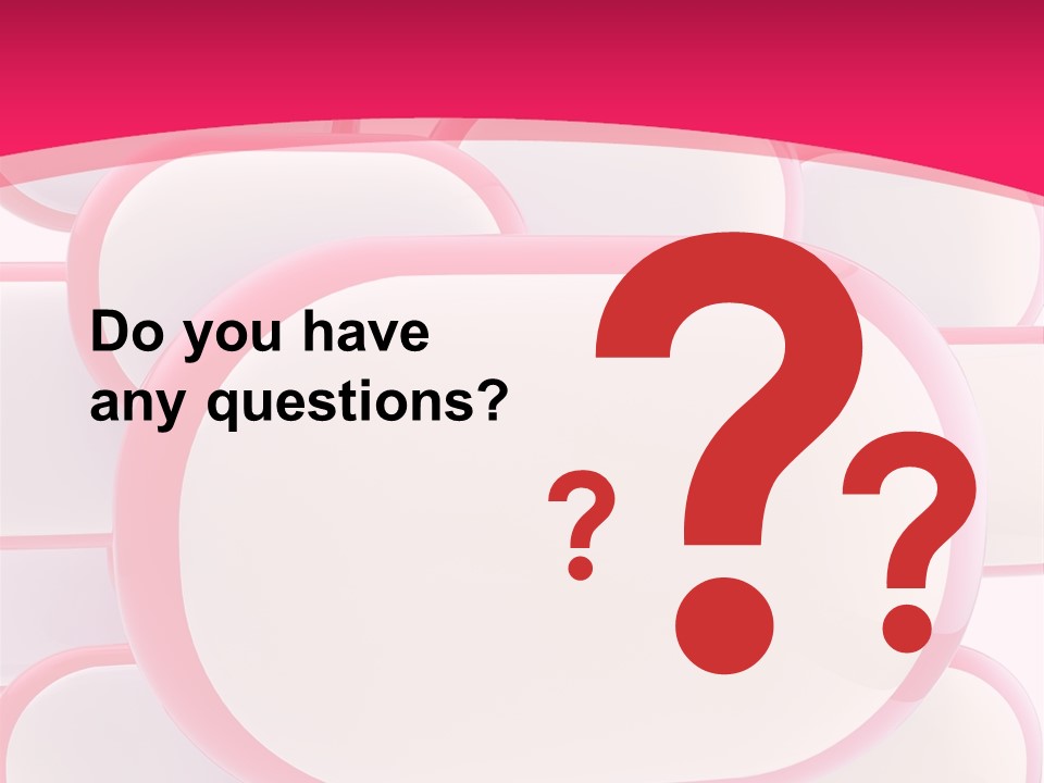A Group Of Speech Bubbles On A Pink Background PowerPoint Template