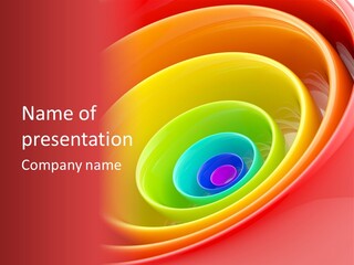 Stripy Style Card PowerPoint Template