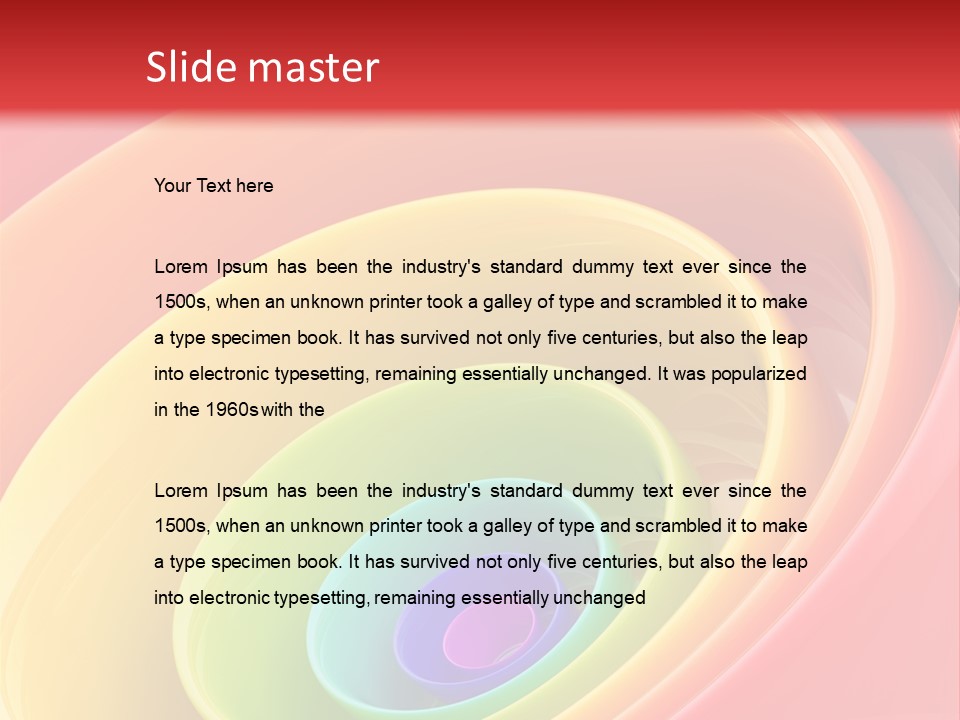 Stripy Style Card PowerPoint Template