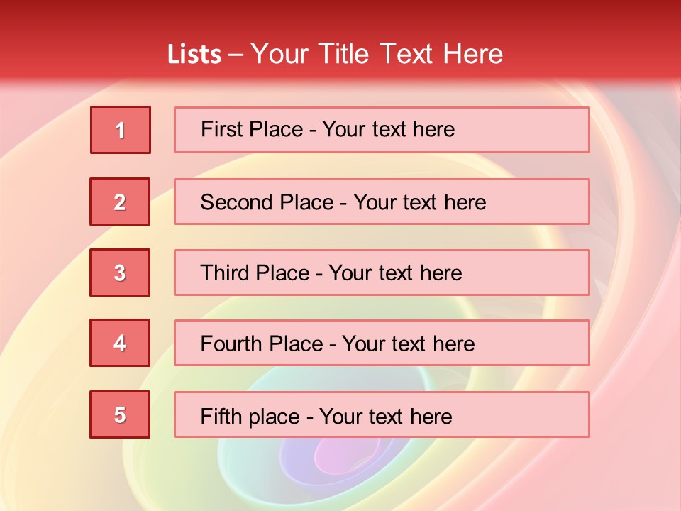 Stripy Style Card PowerPoint Template