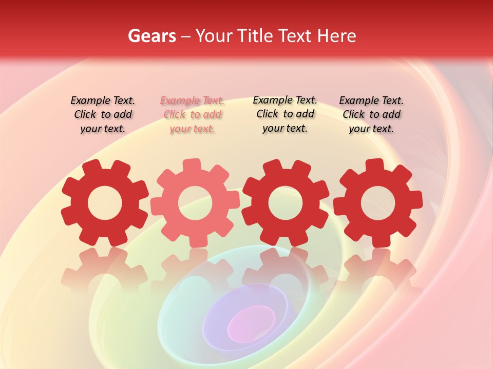 Stripy Style Card PowerPoint Template