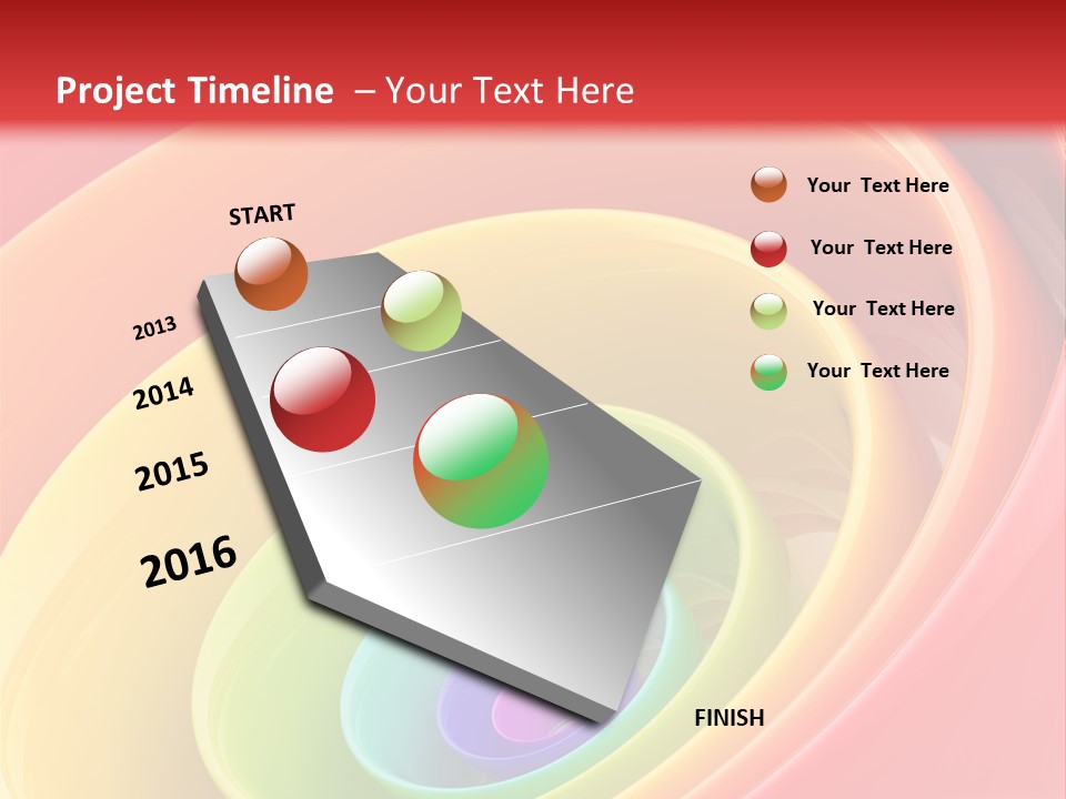 Stripy Style Card PowerPoint Template