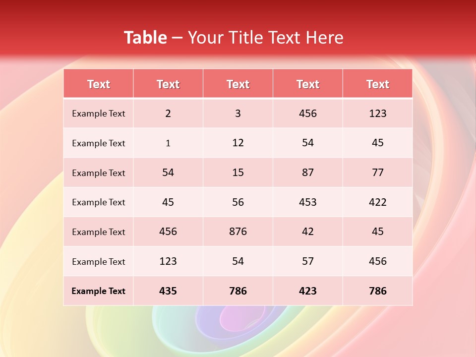 Stripy Style Card PowerPoint Template