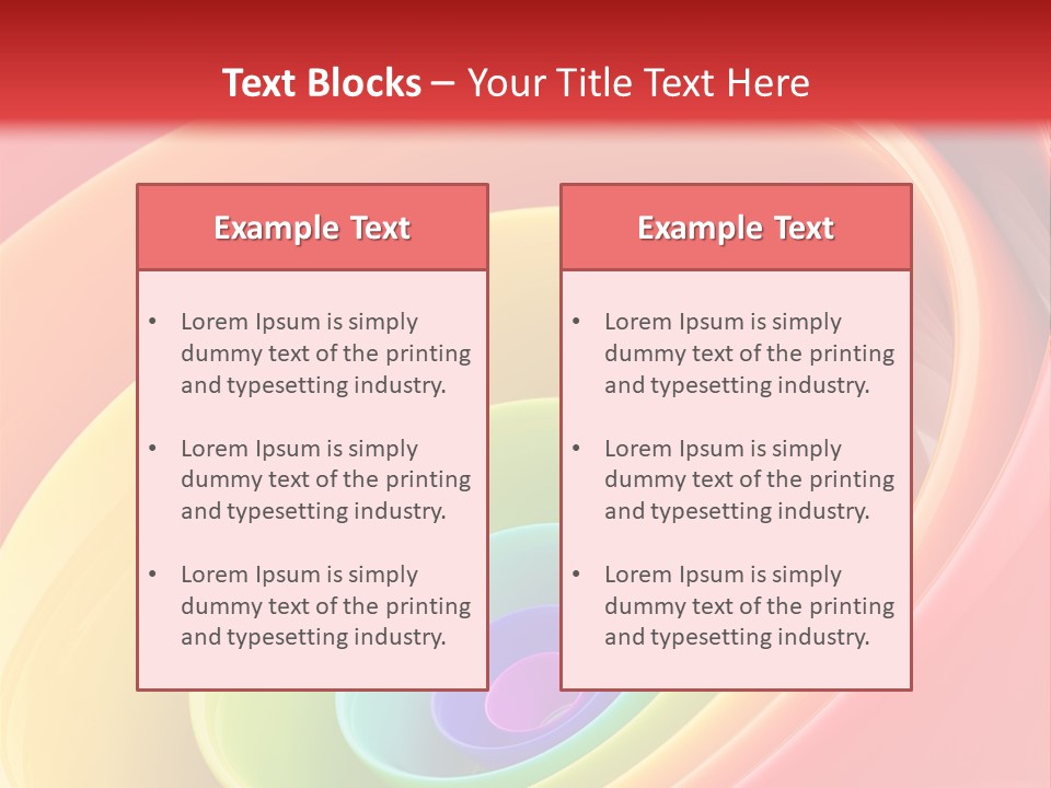 Stripy Style Card PowerPoint Template