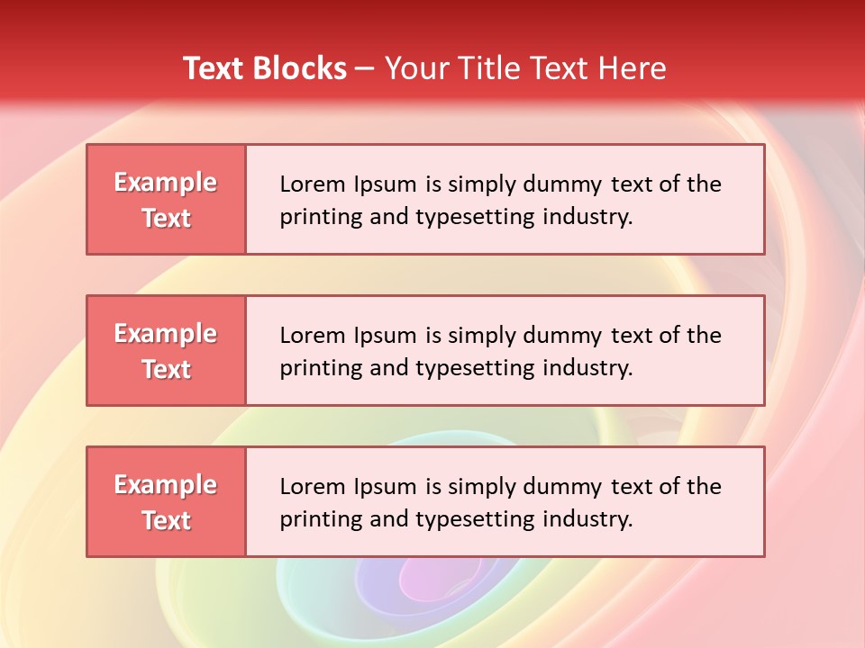 Stripy Style Card PowerPoint Template