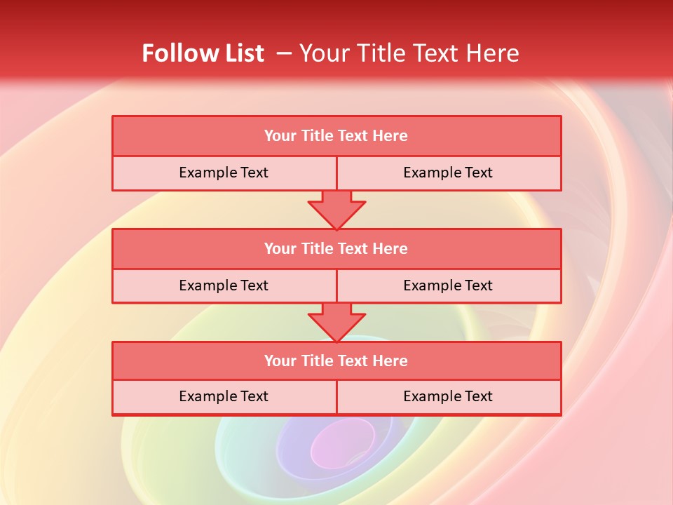 Stripy Style Card PowerPoint Template