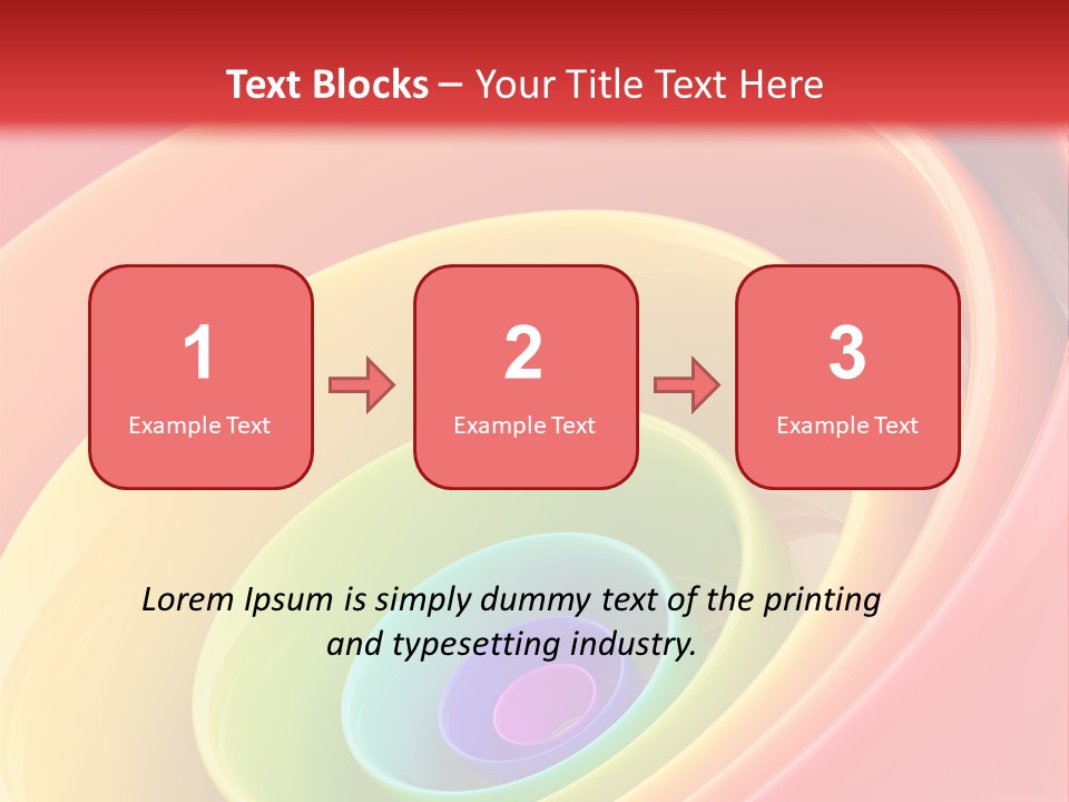 Stripy Style Card PowerPoint Template