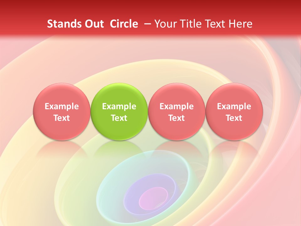 Stripy Style Card PowerPoint Template