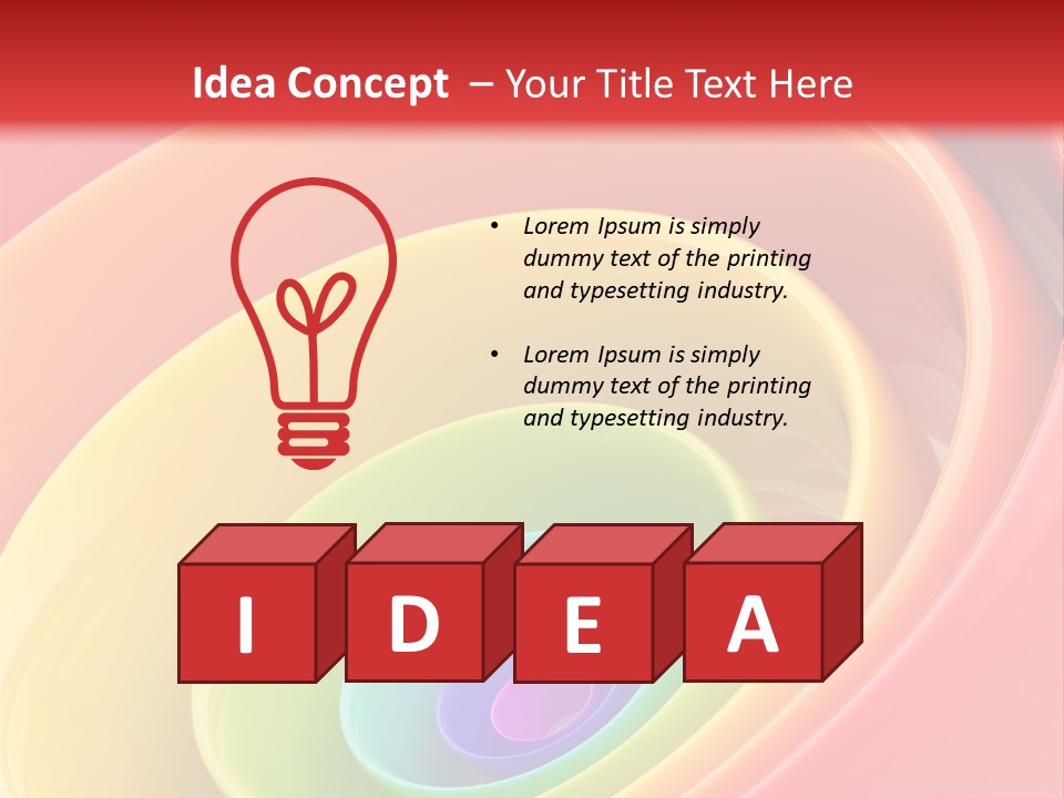 Stripy Style Card PowerPoint Template