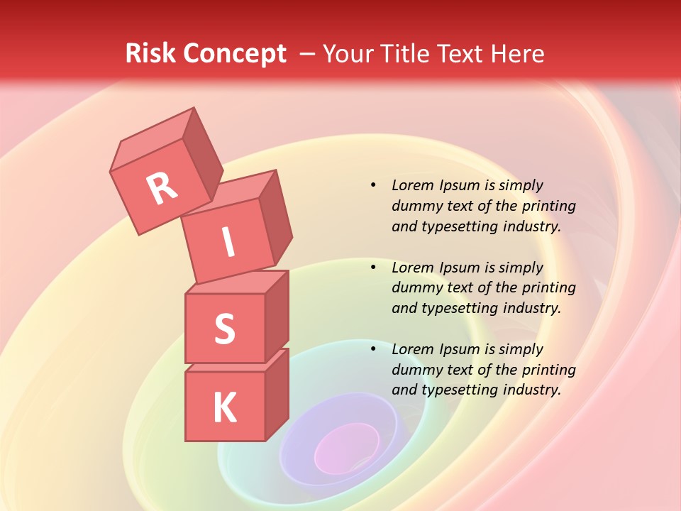 Stripy Style Card PowerPoint Template