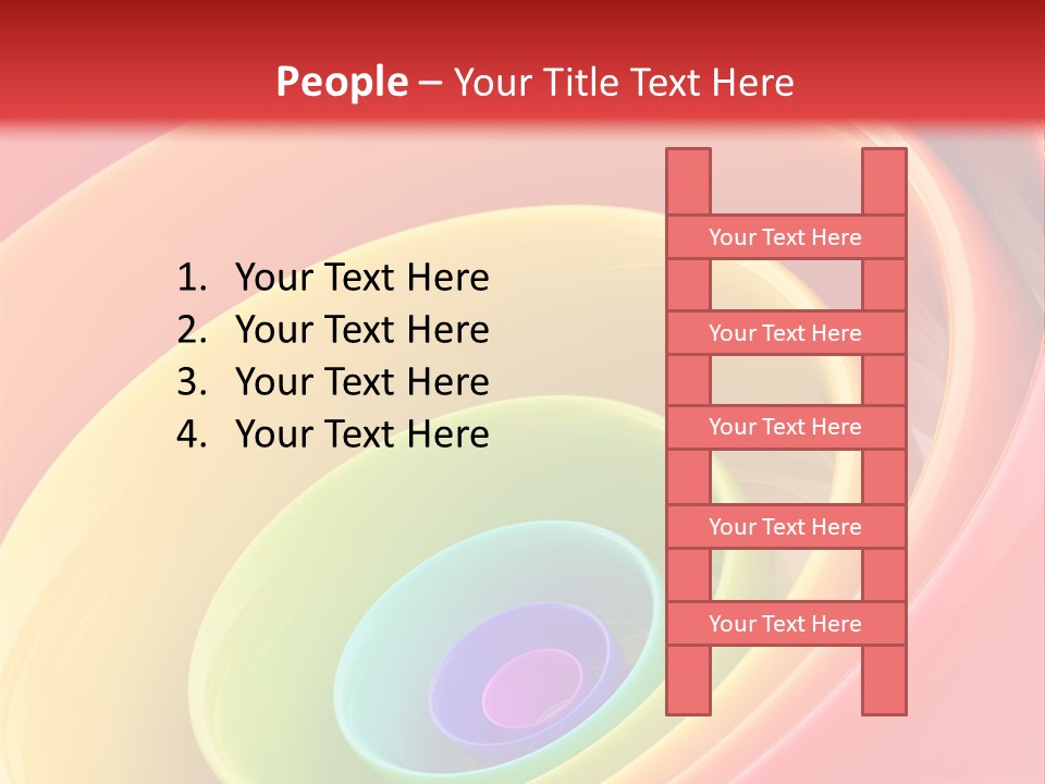 Stripy Style Card PowerPoint Template