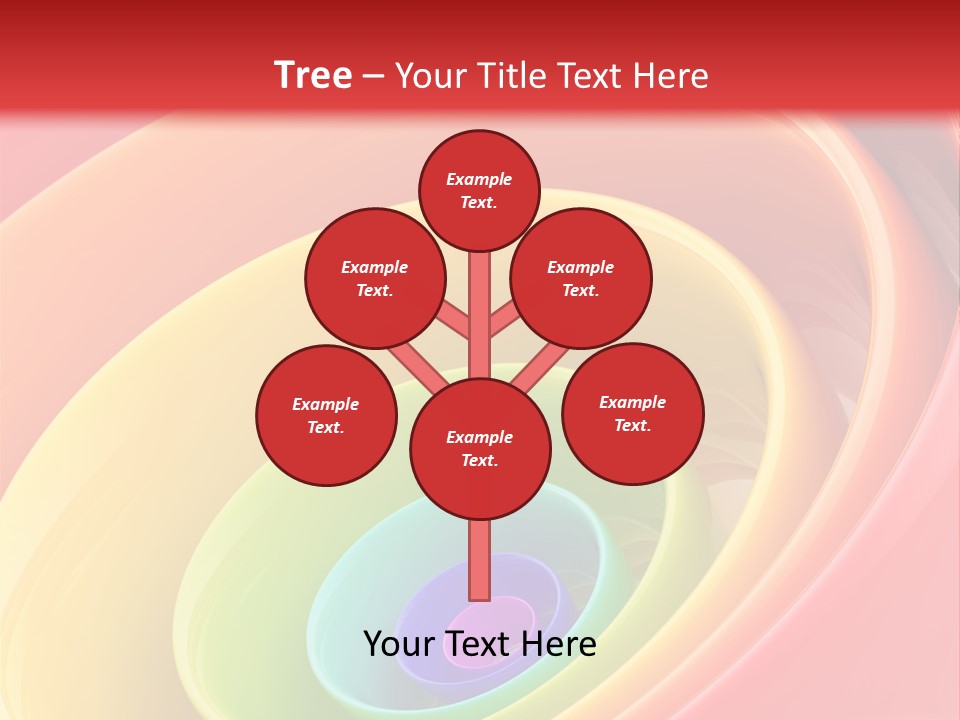 Stripy Style Card PowerPoint Template